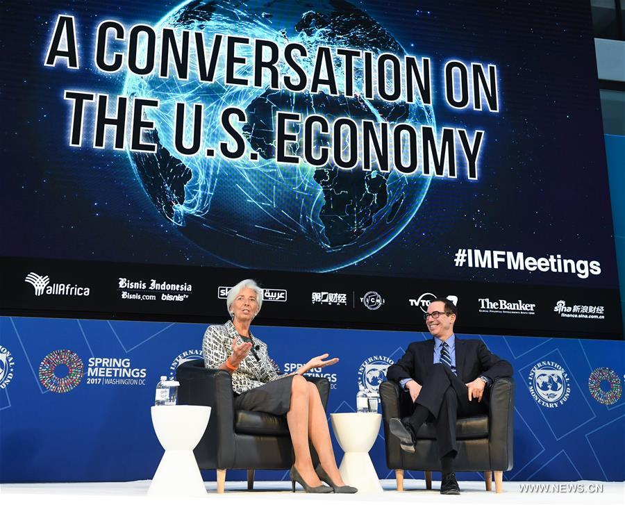 U.S.-WASHINGTON D.C.-IMF-SPRING MEETING-CONVERSATION