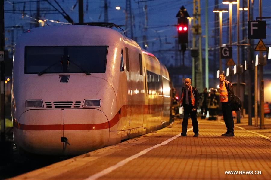 （国际）（2）德国一快速列车在多特蒙德中央火车站发生出轨事故