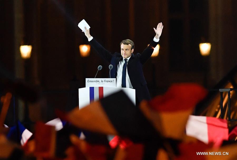 （国际）（9）马克龙在法国总统选举第二轮投票中获胜