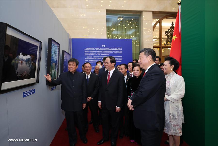 （XHDW）（4）习近平同越南国家主席陈大光举行会谈