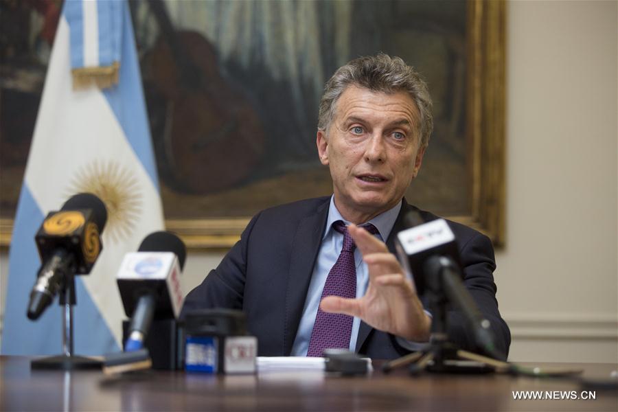 （XHDW·一带一路·图文互动）专访：“一带一路”将促进阿中交流和互联互通——访阿根廷总统毛里西奥·马克里