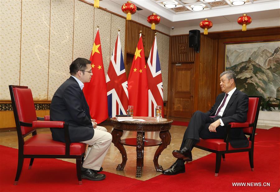（XHDW·一带一路·图文互动）专访：“一带一路”为中英合作带来“黄金机遇”——访中国驻英国大使刘晓明