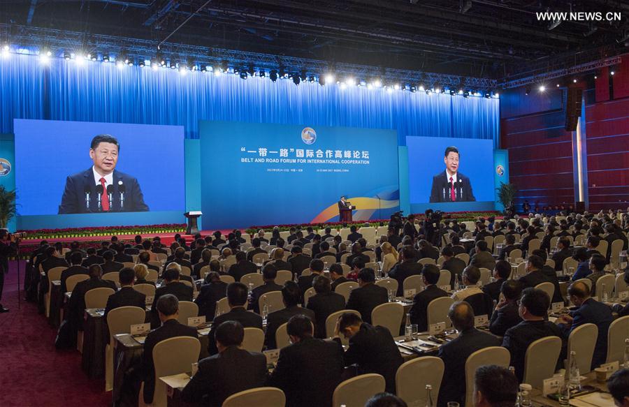 （XHDW）（2）习近平出席“一带一路”国际合作高峰论坛开幕式并发表主旨演讲