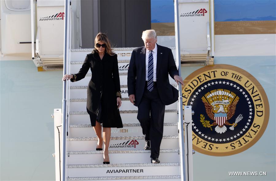 （XHDW）（2）美国总统特朗普抵达罗马