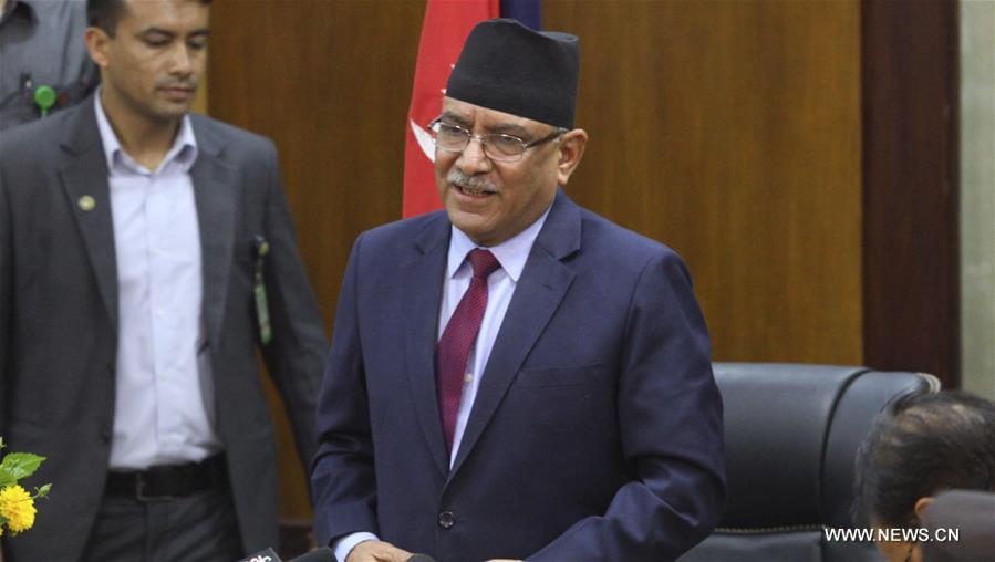 （国际）普拉昌达宣布辞去尼泊尔总理职务