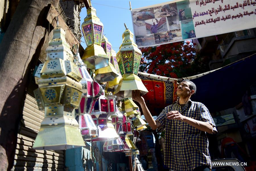 EGYPT-CAIRO-RAMADAN-HANDMADE LANTERNS