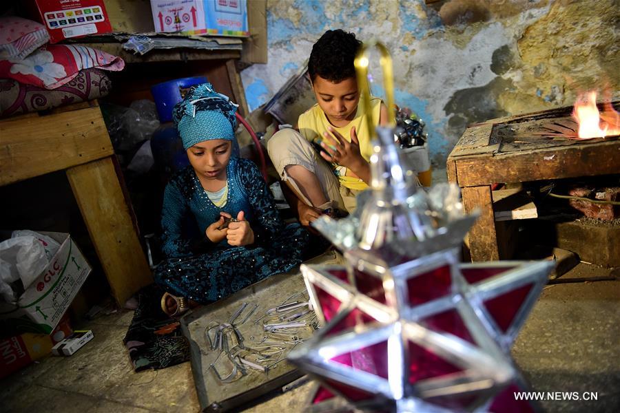 EGYPT-CAIRO-RAMADAN-HANDMADE LANTERNS