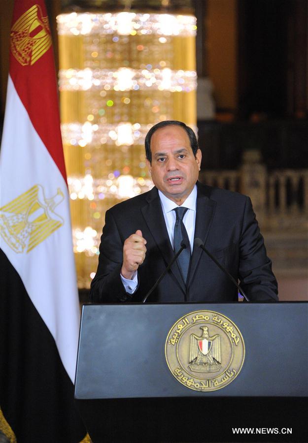 EGYPT-CAIRO-SHOOTING ATTACK-PRESIDENT-SPEECH