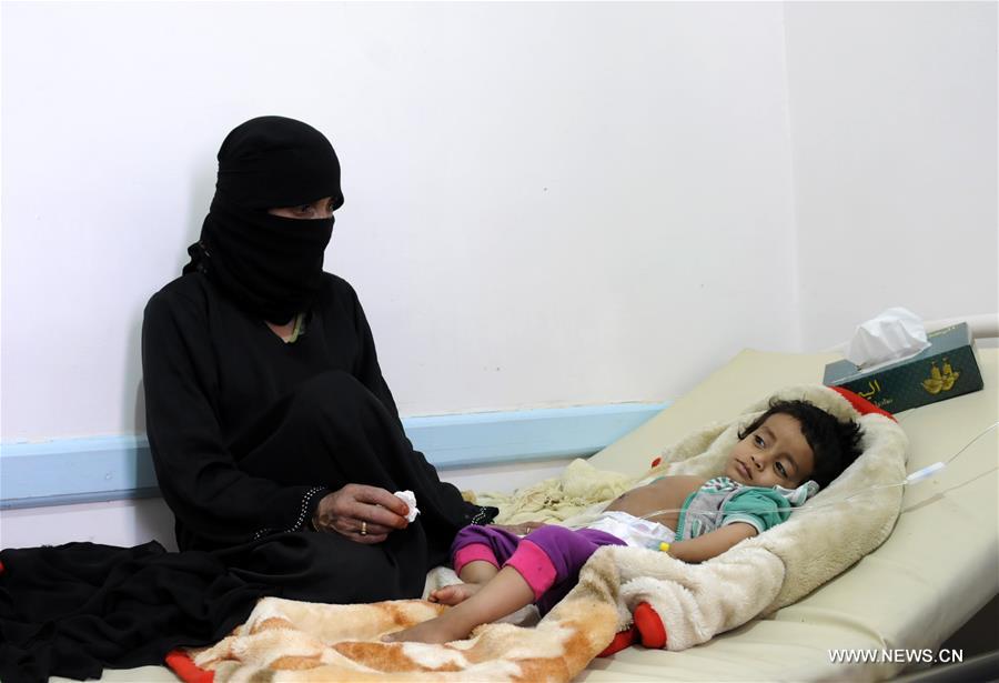 YEMEN-SANAA-CHOLERA-CHILDREN