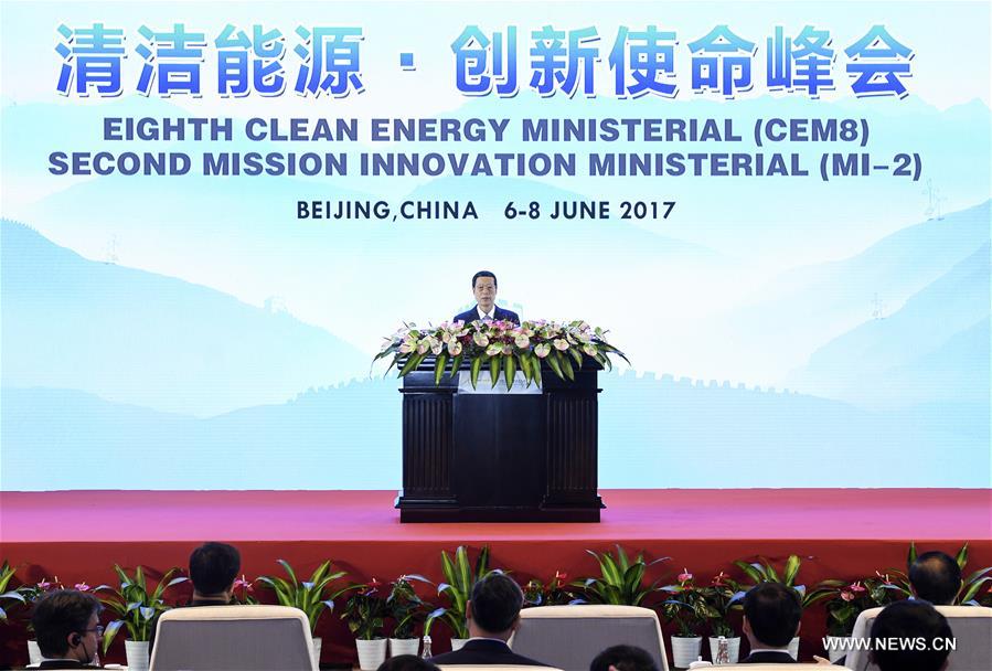 （时政）张高丽出席第八届清洁能源部长级会议和第二届创新使命部长级会议开幕式并致辞