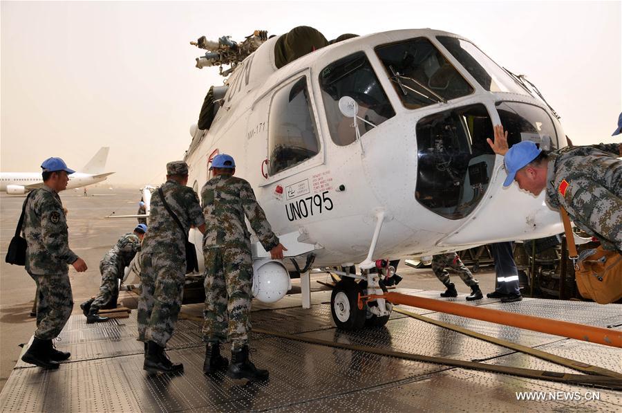 （国际）（5）中国首支维和直升机分队顺利抵达苏丹