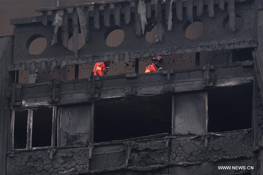 （国际）（1）伦敦居民楼火灾死亡人数升至30人 