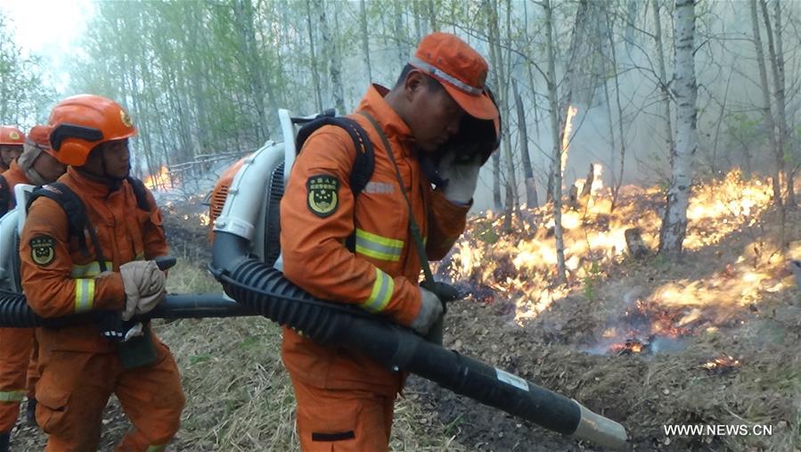 #（社会）（2）内蒙古大兴安岭北部原始林区一日内发生6起森林火灾