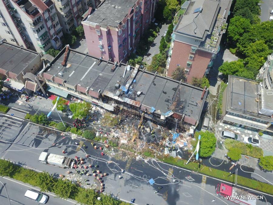 #（突发事件）（2）杭州一店铺发生爆燃事故 已致2人死亡55人受伤