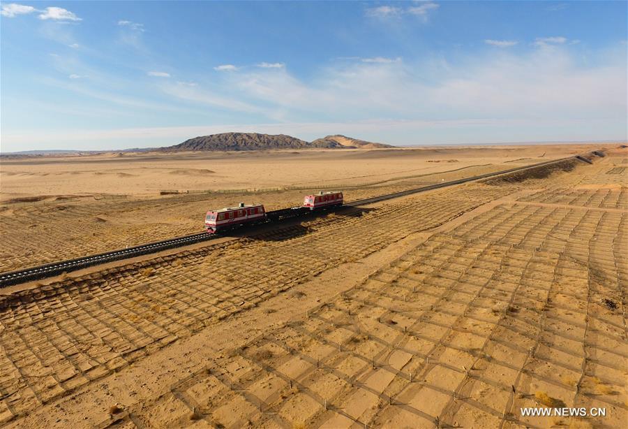 الصورة : أساليب مكافحة التصحر الصينية تفيد اقتصاد المناطق الصحراوية بالصين والعالم 