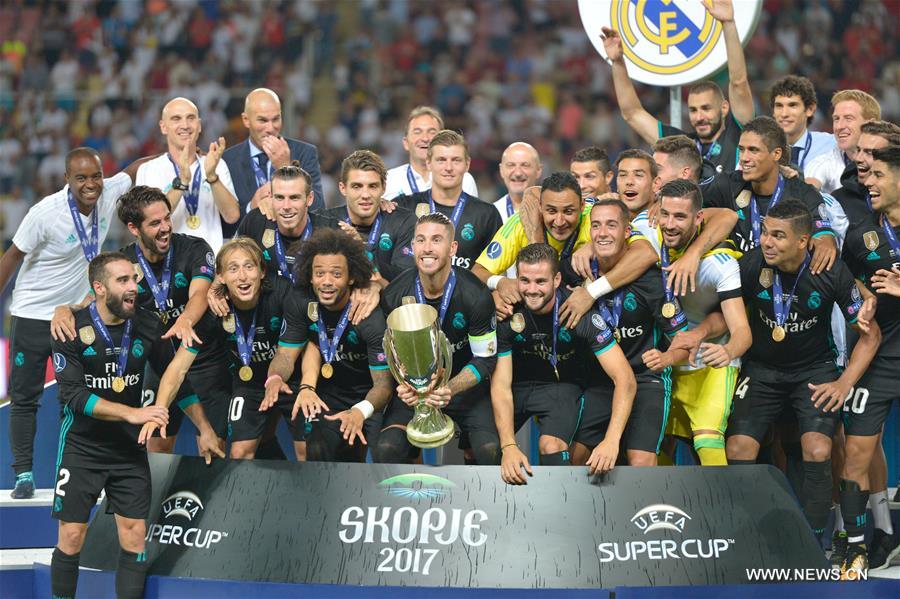 （体育）（1）足球——欧洲超级杯：皇马夺冠