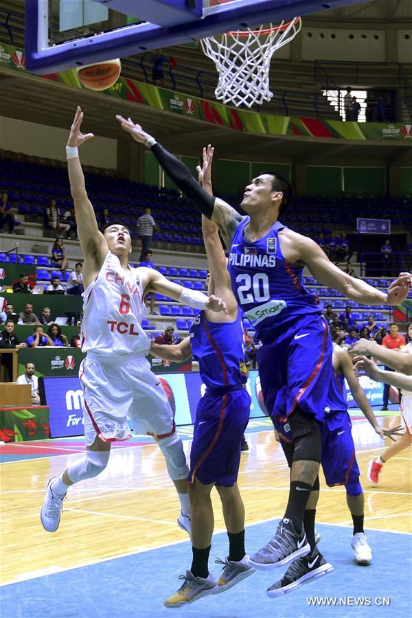 （体育）（8）篮球——男篮亚洲杯：中国负菲律宾