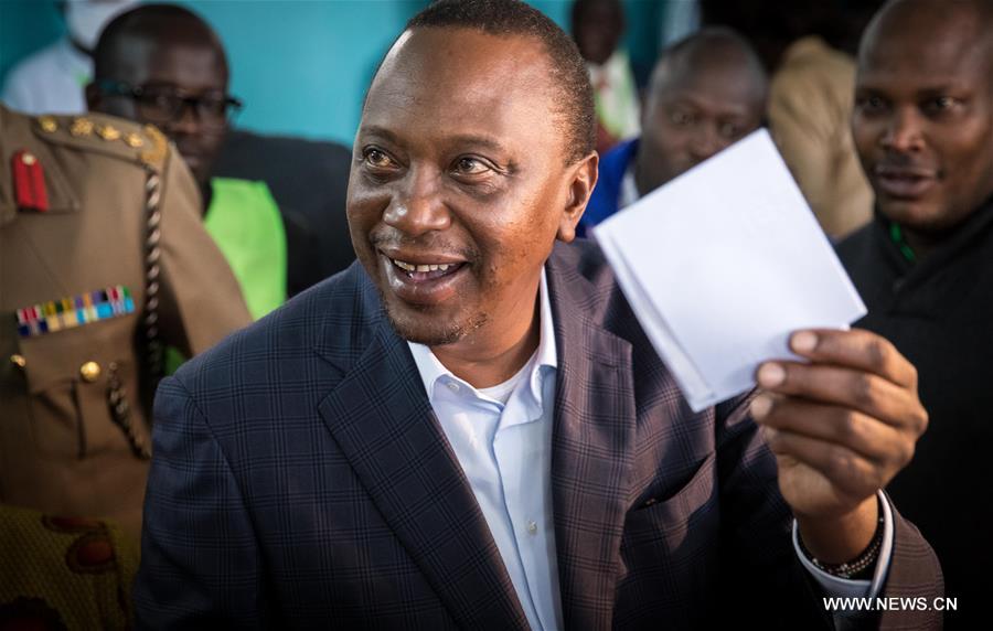 （国际）（1）乌胡鲁·肯雅塔在肯尼亚总统选举中获胜