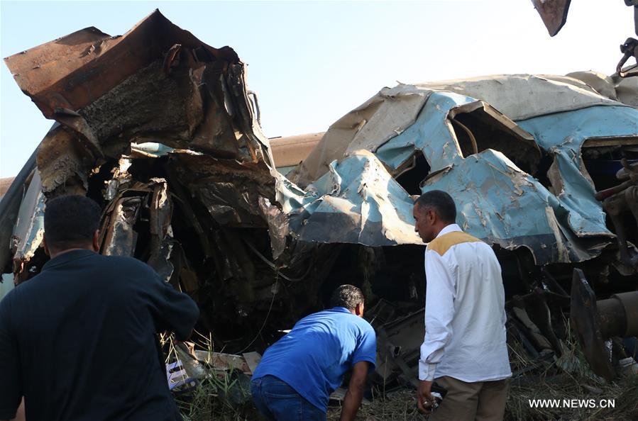 （国际）（2）埃及发生火车相撞事故造成至少36人死亡