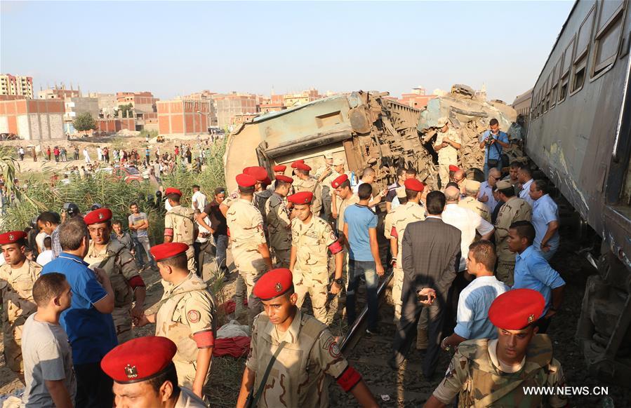 （国际）（9）埃及发生火车相撞事故造成至少36人死亡