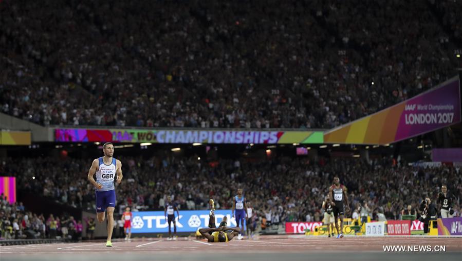 （体育）（53）田径——世锦赛：博尔特因伤未完成男子4X100米接力决赛