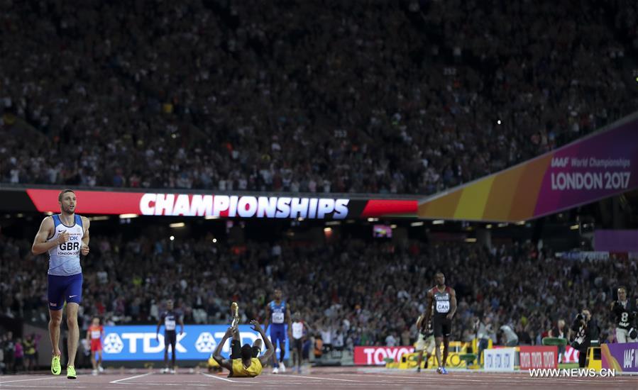 （体育）（52）田径——世锦赛：博尔特因伤未完成男子4X100米接力决赛