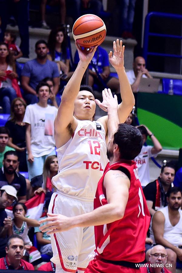 （体育）（2）篮球——男篮亚洲杯：中国队晋级八强