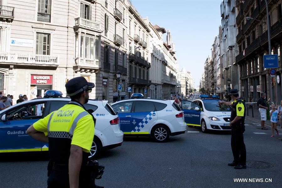 （国际）（1）西班牙巴塞罗那恐袭造成13死80伤