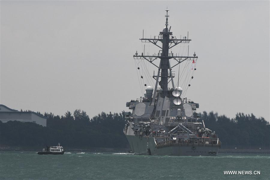 （国际）（6）马来西亚和新加坡参与搜救美军舰失踪船员