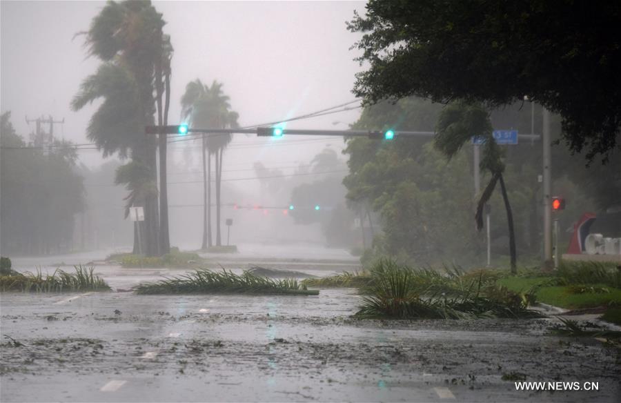 （新华视界）（3）飓风“艾尔玛”登陆美国佛罗里达