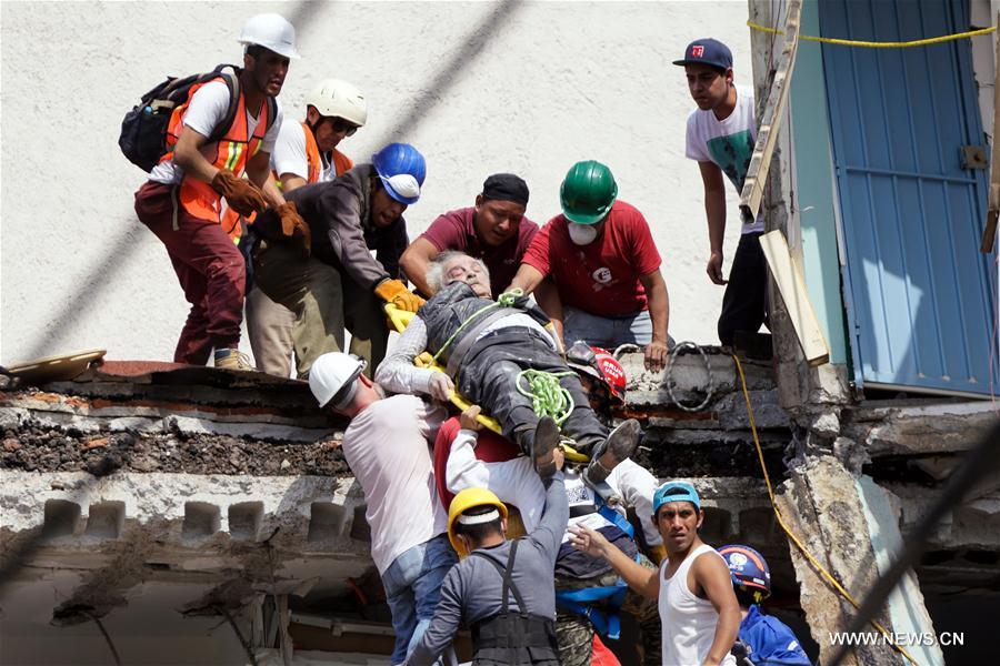 （国际）（7）墨西哥中部地震遇难人数升至120人