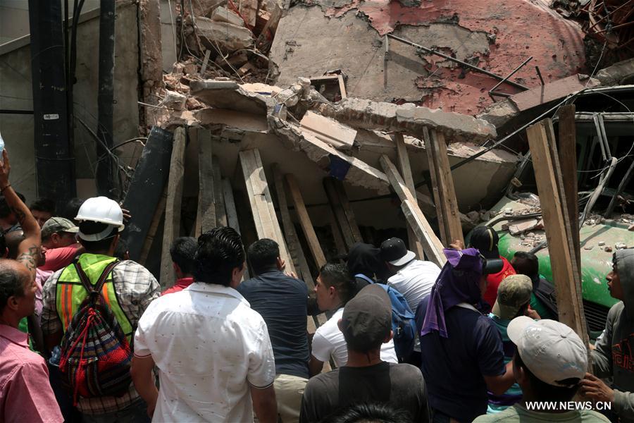 （国际）（6）墨西哥中部地震遇难人数升至120人