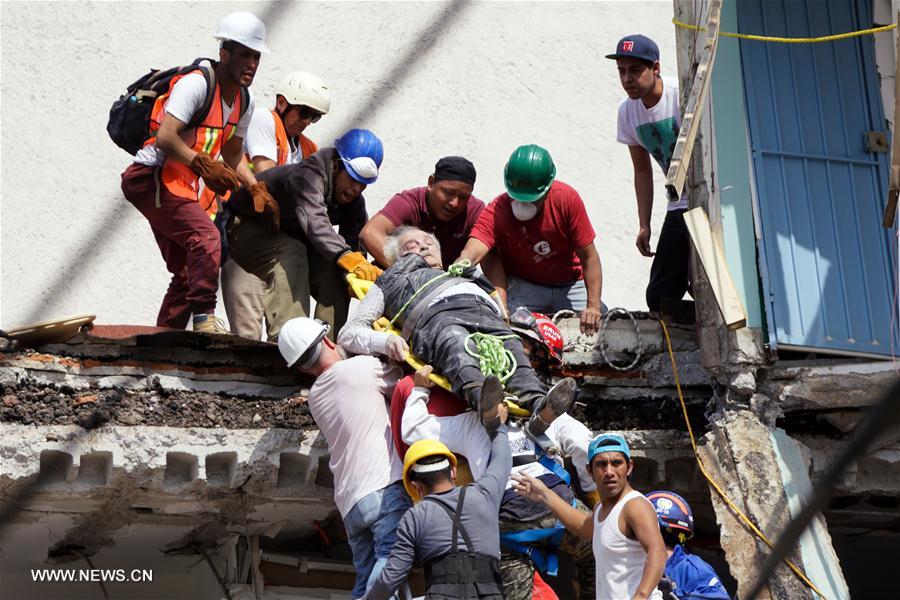 （国际）（7）墨西哥中部地震遇难人数升至120人