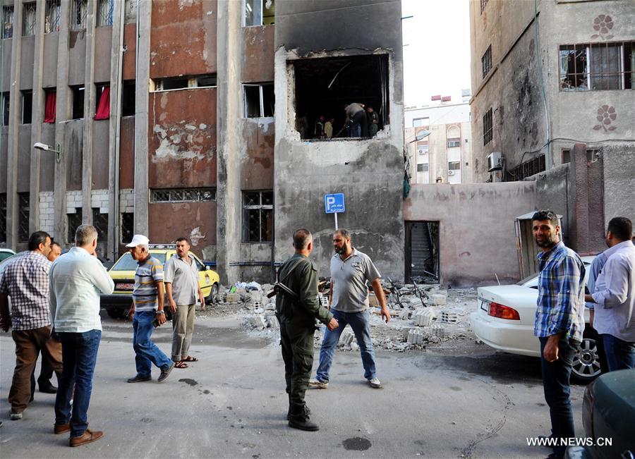 SYRIA-DAMASCUS-POLICE-STATION-BOMBINGS