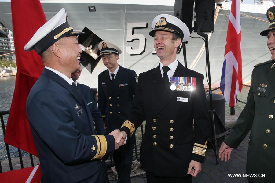 （国际）（2）中国海军第二十六批护航编队访问英国