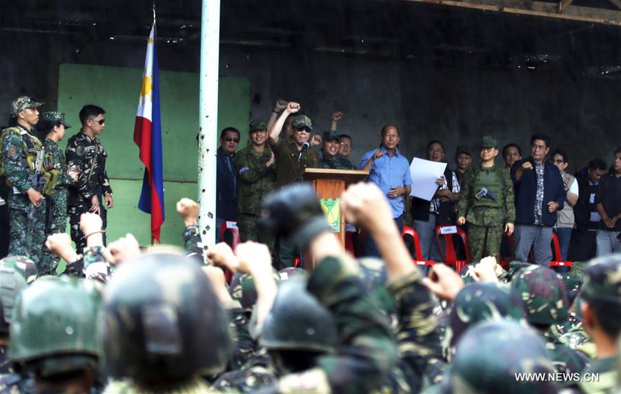 （国际）（4）菲律宾总统宣布马拉维市已获解放 