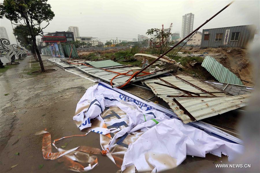 （国际）（3）台风“达维”登陆越南中部11人死亡