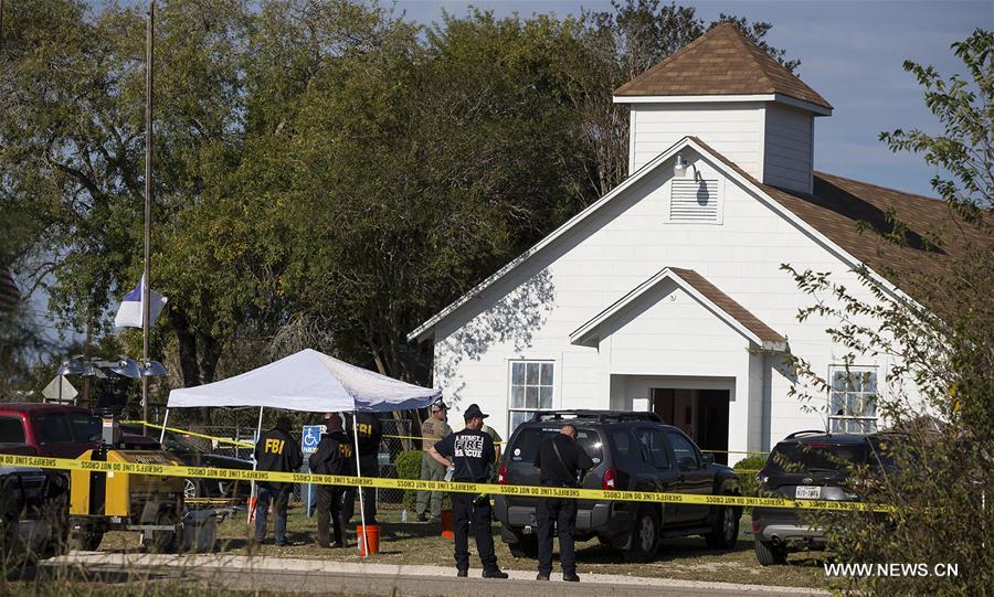 （国际）（1）美国得州南部一教堂发生枪击事件至少27人死亡