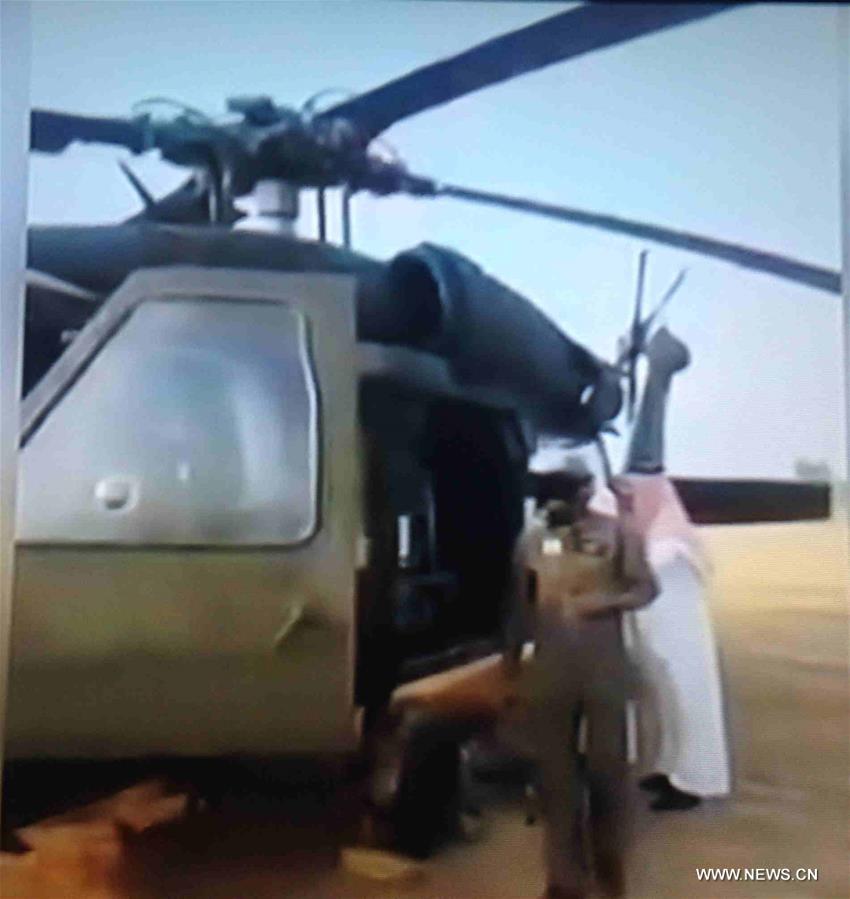 （国际）（1）沙特一直升机坠毁 一名王子等机上7人遇难 