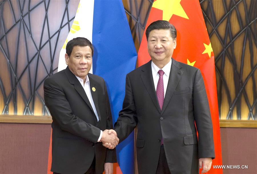 （时政）习近平会见菲律宾总统杜特尔特
