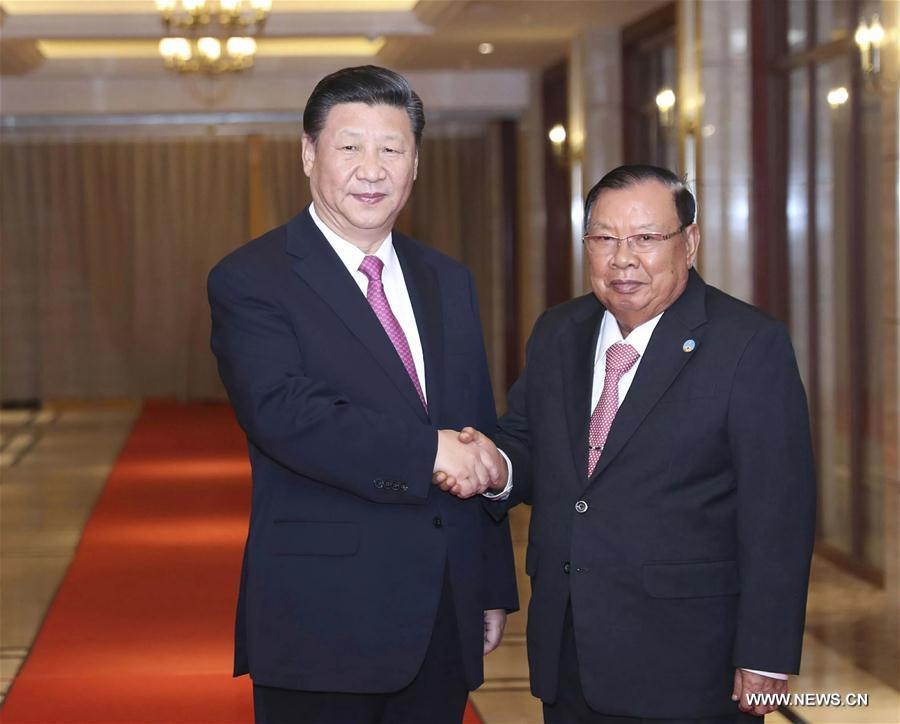 请以此画面为准！（时政）习近平再次会见老挝人民革命党中央委员会总书记、国家主席本扬