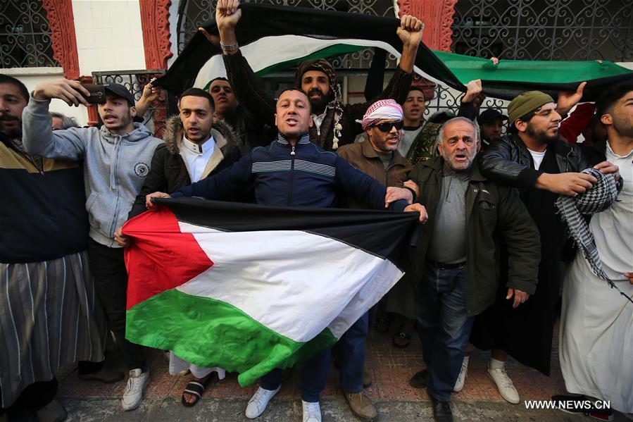 （XHDW）（1）阿尔及利亚民众抗议美国承认耶路撒冷为以色列首都