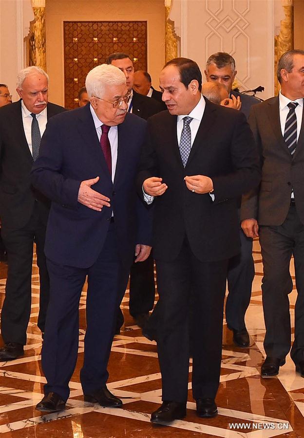 （国际）（2）埃及总统塞西会见巴勒斯坦总统阿巴斯