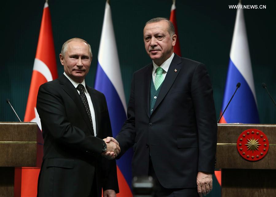 TURKEY-ANKARA-ERDOGAN-RUSSIA-PUTIN-PRESS CONFERENCE