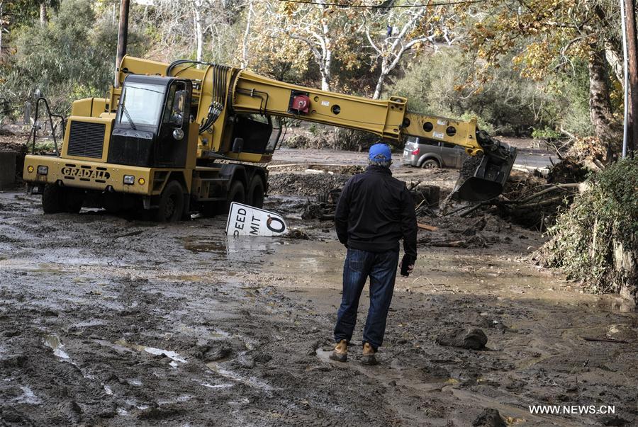 （国际）（5）美国加州发生泥石流至少13人死亡
