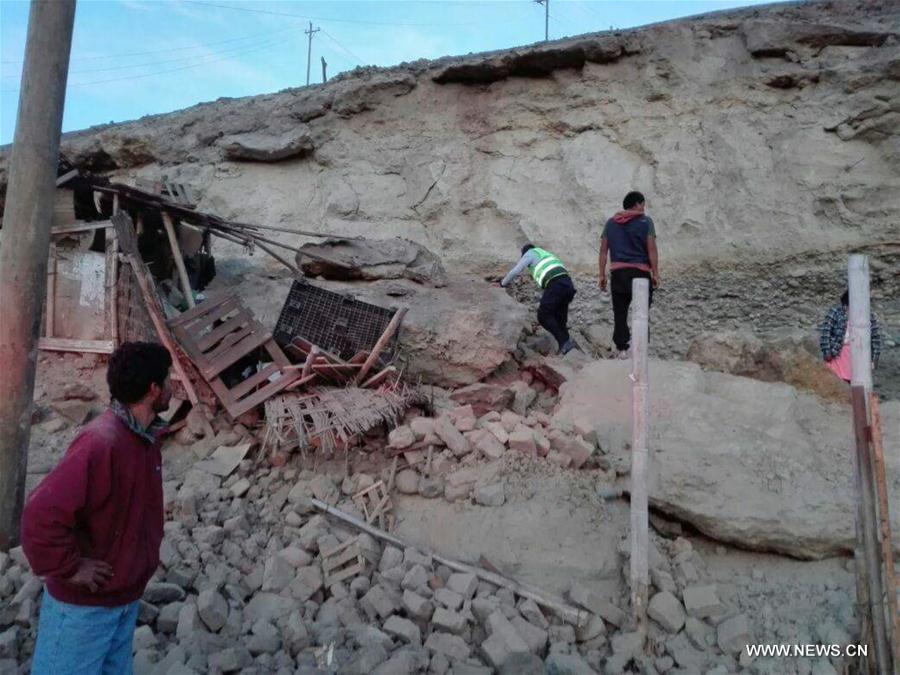 （国际）秘鲁近海发生6.8级地震造成两人死亡