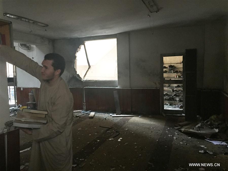 （国际）（2）利比亚城市班加西一清真寺内发生爆炸致多人伤亡 
