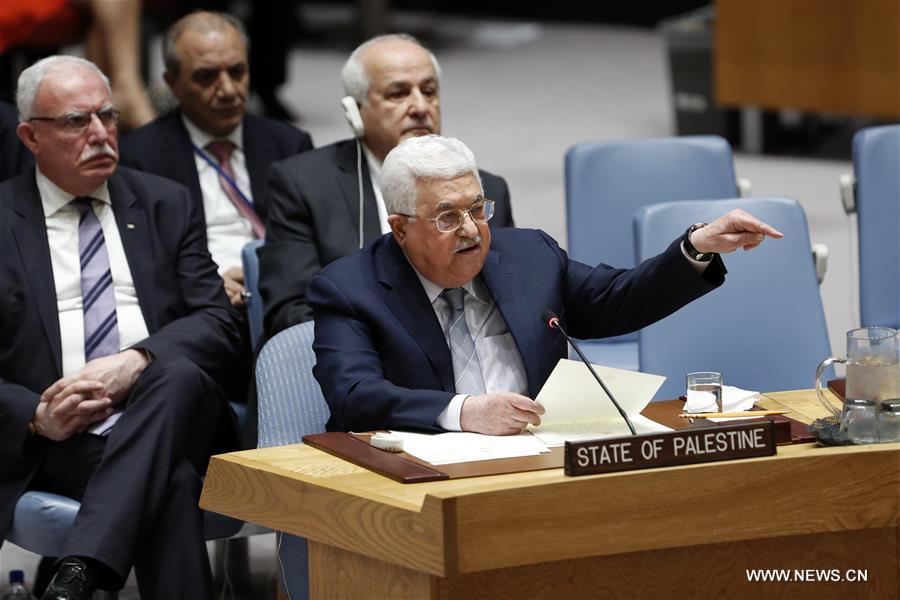 UN-SECURITY COUNCIL-MIDDLE EAST-MEETING-PALESTINIAN PRESIDENT-ABBAS