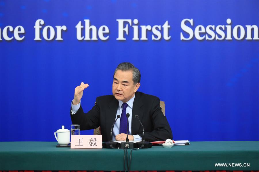 （两会·XHDW）（4）外交部部长王毅就“中国的外交政策和对外关系”答记者问