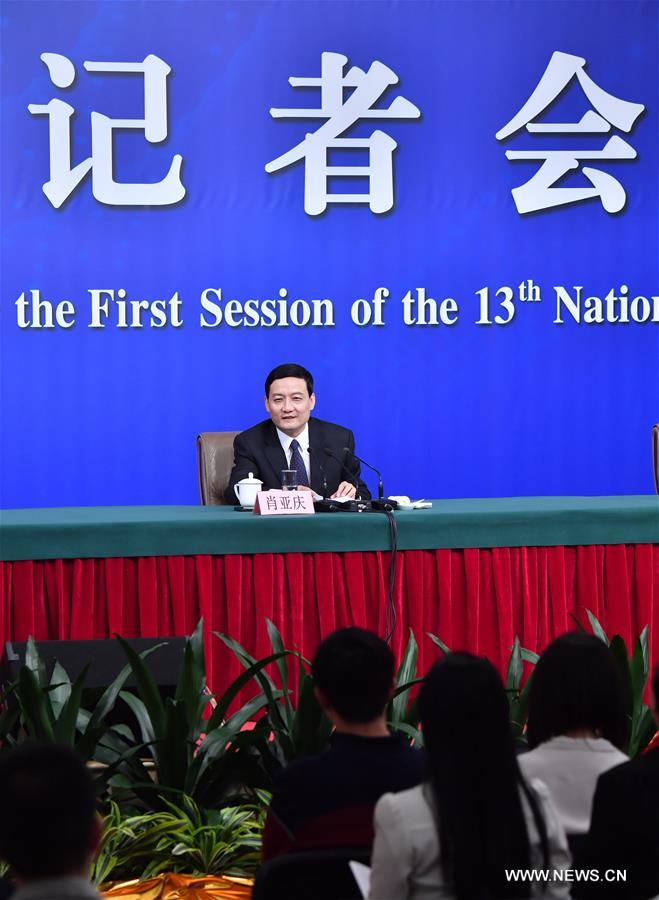 （两会·XHDW）（6）国务院国资委主任肖亚庆等就“国有企业改革发展”答记者问